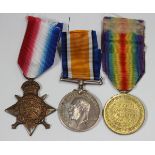 A 1914 Star to '16581 Dvr:F.Watts. R.E.' and a 1914-18 British War Medal and 1914-19 Victory Medal