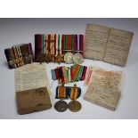 A 1914-18 British War Medal and 1914-19 Victory Medal to '236209 Pte. A.V.Quick. W.York.R.', with