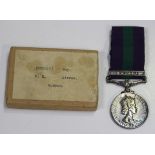 A General Service Medal, Elizabeth II issue, with bar 'Malaya' to '22803213 Boy. M.E.Attree.