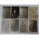 A collection of fifty-five British and French postcards, mostly relating to the First World War