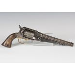 A Remington New Model 1858 Patent .44 revolver with octagonal barrel, numbered '13785', barrel