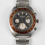 An Eterna Chrono Tri-Compax stainless steel cased gentleman's chronograph wristwatch, circa 1969,