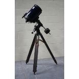 A Meade 8-inch Schmidt-Cassegrain telescope, Serial No. 811623, the lens detailed 'f/10 D=203.2mm