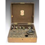 A Pultra 10 watchmaker's lathe, cased (some missing implements).Buyer’s Premium 29.4% (including VAT