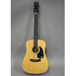 An Epiphone 'Gibson' six-string acoustic guitar, model 'PR 300', serial No. '9020258', with soft