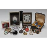 A small group of collectors' items, including a pair of enamelled R.A.F. cufflinks, a 'Peel House