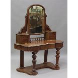 A late Victorian mahogany Duchess dressing table, the swing frame mirror above drawers, height