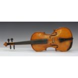A violin, bearing interior label, detailed 'Hermann Wagner Tyrol Fecit 1926', length of back