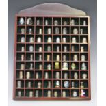 A collection of seventy-two thimbles, including some silver and Russian lacquer examples,