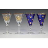 A set of eight Rimmington Vian glass goblets, designed exclusively for Kensington Palace, each