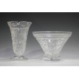 A Waterford Crystal Millennium series centrepiece bowl, diameter 27.5cm, together with a Waterford