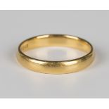 A 22ct gold wedding ring, Birmingham 1929, weight 3.7g, ring size approx N.Buyer’s Premium 29.4% (