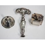 A George III silver diminutive spirit funnel, Birmingham 1805 by Matthew Linwood, bowl diameter 3.