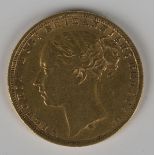 A Victoria Young Head sovereign 1876M.Buyer’s Premium 29.4% (including VAT @ 20%) of the hammer