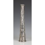 A Druze (Druse) silver horn shaped headdress ornament (tantour or tantur), possibly 18th century, of