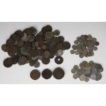 A collection of British and foreign coins, including a George III cartwheel twopence 1797, two