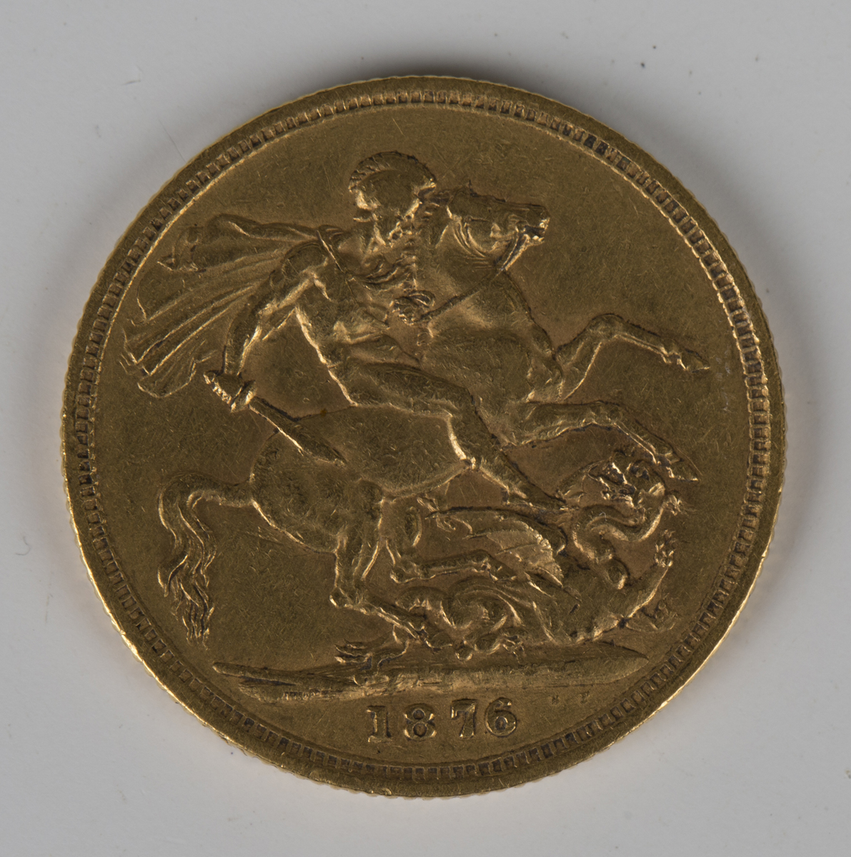 A Victoria Young Head sovereign 1876M.Buyer’s Premium 29.4% (including VAT @ 20%) of the hammer - Image 2 of 2