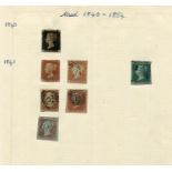 A collection of eleven albums and stock books containing world stamps, with Great Britain 1840 1d