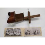 PHOTOGRAPHS. A collection of approximately 100 stereoscopic viewing cards, the majority
