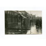 A group of 6 postcards of disasters in Littlehampton, West Sussex, comprising 3 of floods and 3 of