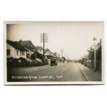 A collection of 42 postcards of Lancing and Sompting, West Sussex, including photographic