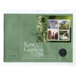 A collection of Great Britain coin covers up to 2015, including 2002 Commonwealth Games, 2009 Kew