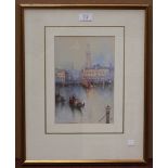 Circle of William Knox - Grand Canal Venice, late 19th/early 20th century watercolour with