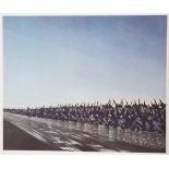 Christopher Richard Wynne Nevinson - 'Column on the March', offset colour lithograph, signed in