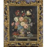 E. Hoffmann - Still Life of Flowers in a Vase, 20th century oil on canvas, signed, 50cm x 39.5cm,