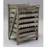 A mid-20th century softwood apple storage crate, fitted with six drawers, height 91cm, width 62cm,