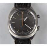 An Omega Chronostop steel cased gentleman's wristwatch, circa 1967, the signed and jewelled 865