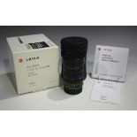 A Leica Tri-Elmar-M 1:4/28-35-50 ASPH lens, No. 3858247, circa 1999, boxed, with instructions and