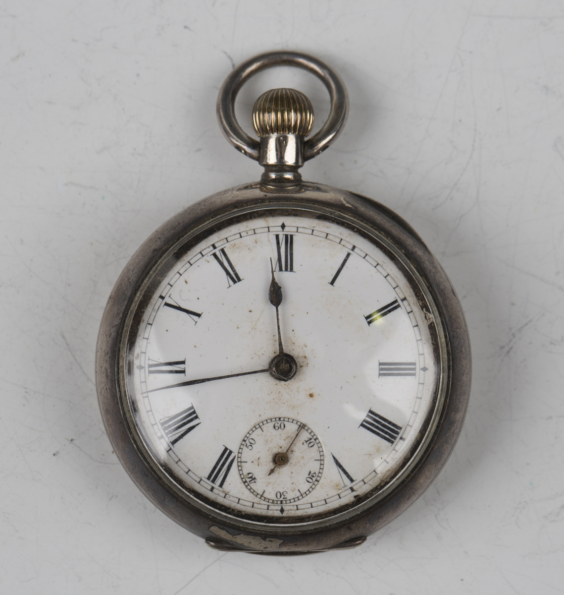A J.W. Benson, London, 9ct gold cushion shape cased gentleman's wristwatch, the signed enamelled - Image 5 of 9