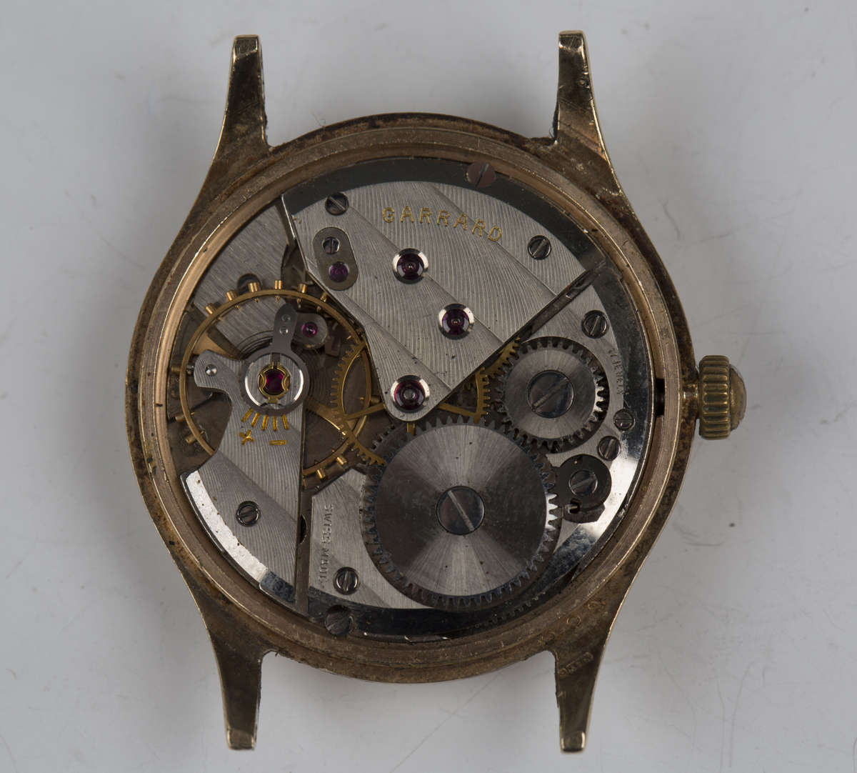 A Garrard 9ct gold cased gentleman's wristwatch with signed jewelled movement, the signed silvered - Image 5 of 5