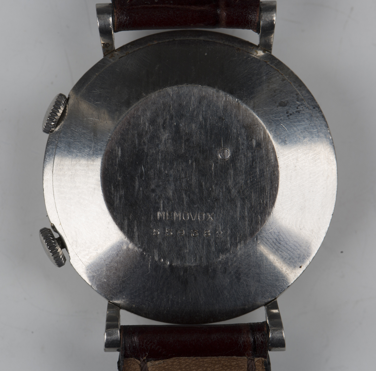 A Jaeger-LeCoultre Memovox alarm steel cased gentleman's wristwatch, the signed jewelled P489/1 - Image 3 of 5