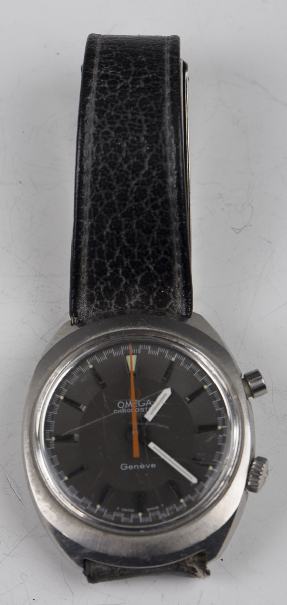 An Omega Chronostop steel cased gentleman's wristwatch, circa 1967, the signed and jewelled 865 - Image 4 of 7