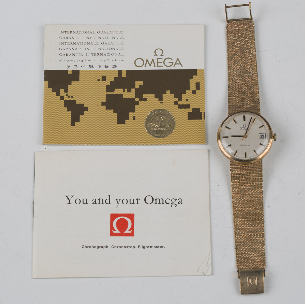 An Omega Automatic 9ct gold gentleman's bracelet wristwatch, the movement numbered '36226056' - Image 2 of 8