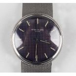 A Patek Philippe Calatrava Automatic 18ct white gold circular cased gentleman's bracelet wristwatch,