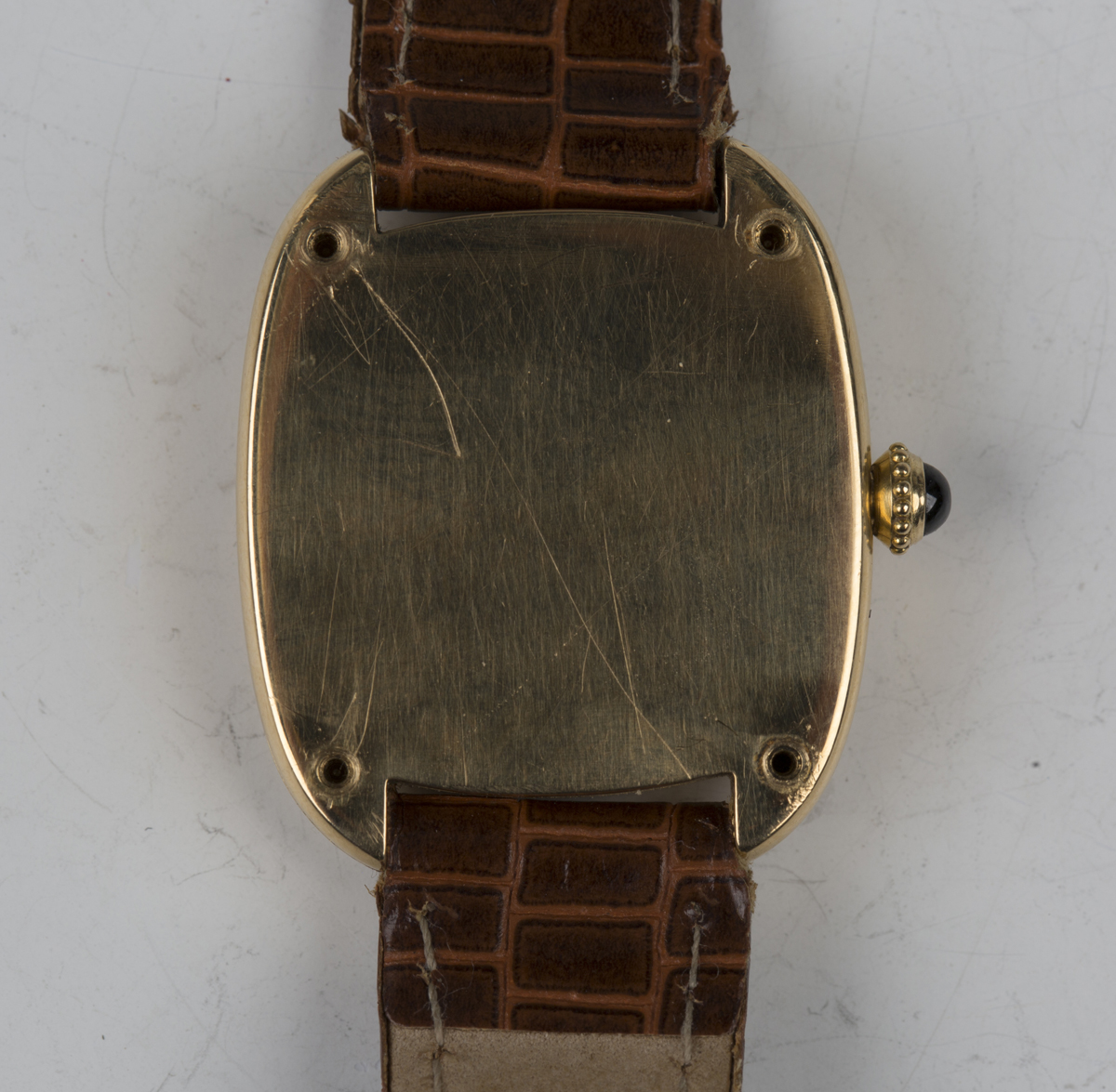 A Cartier 18ct gold lady's wristwatch, circa 1976, the signed jewelled movement detailed '78-1' - Image 4 of 7