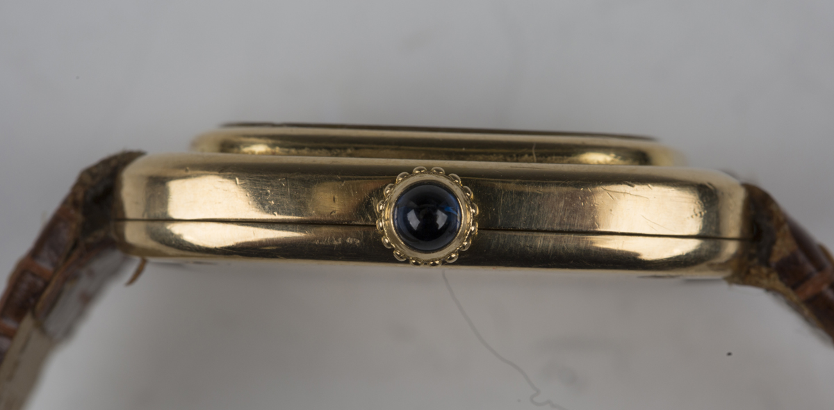 A Cartier 18ct gold lady's wristwatch, circa 1976, the signed jewelled movement detailed '78-1' - Image 3 of 7