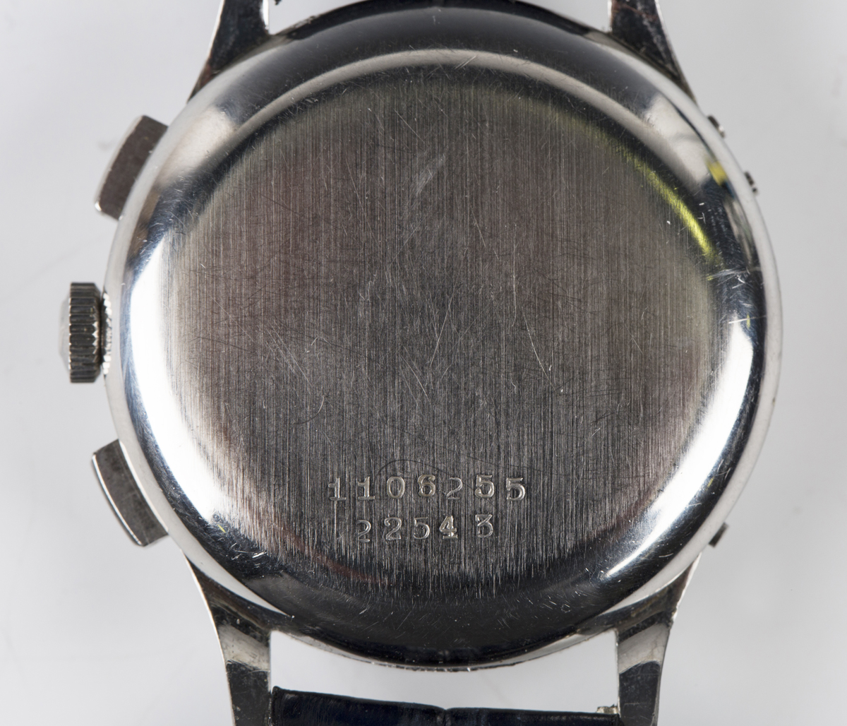 A Universal Genève Tri-Compax jumbo steel cased triple calendar moonphase chronograph wristwatch, - Image 6 of 9