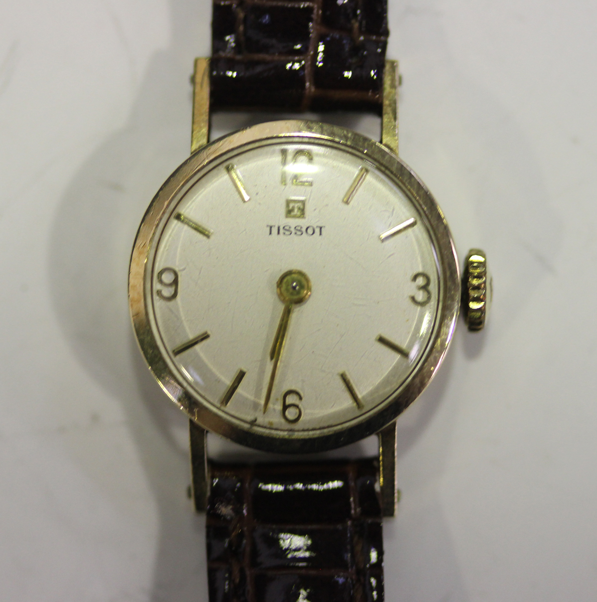 A Rotary 9ct gold circular cased gentleman's wristwatch with jewelled lever movement, the silvered - Image 4 of 8