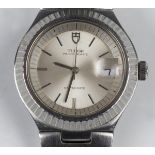A Tudor Prince-Quartz Oysterdate stainless steel cased gentleman's bracelet wristwatch, Model No.