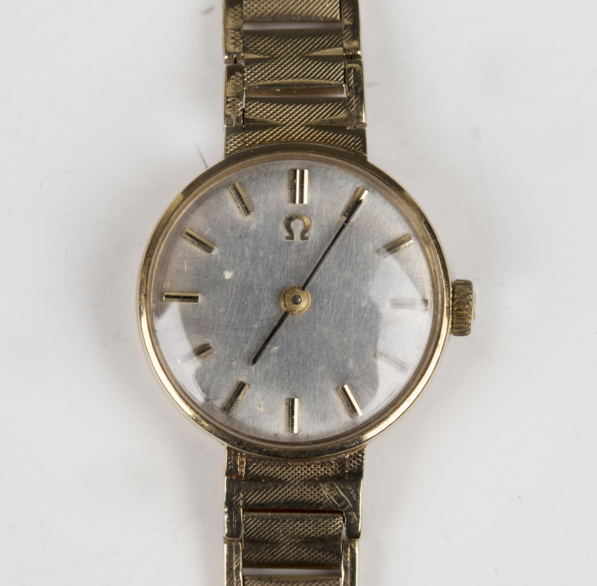 An Omega 9ct gold lady's bracelet wristwatch, the signed movement numbered '22441009', the signed