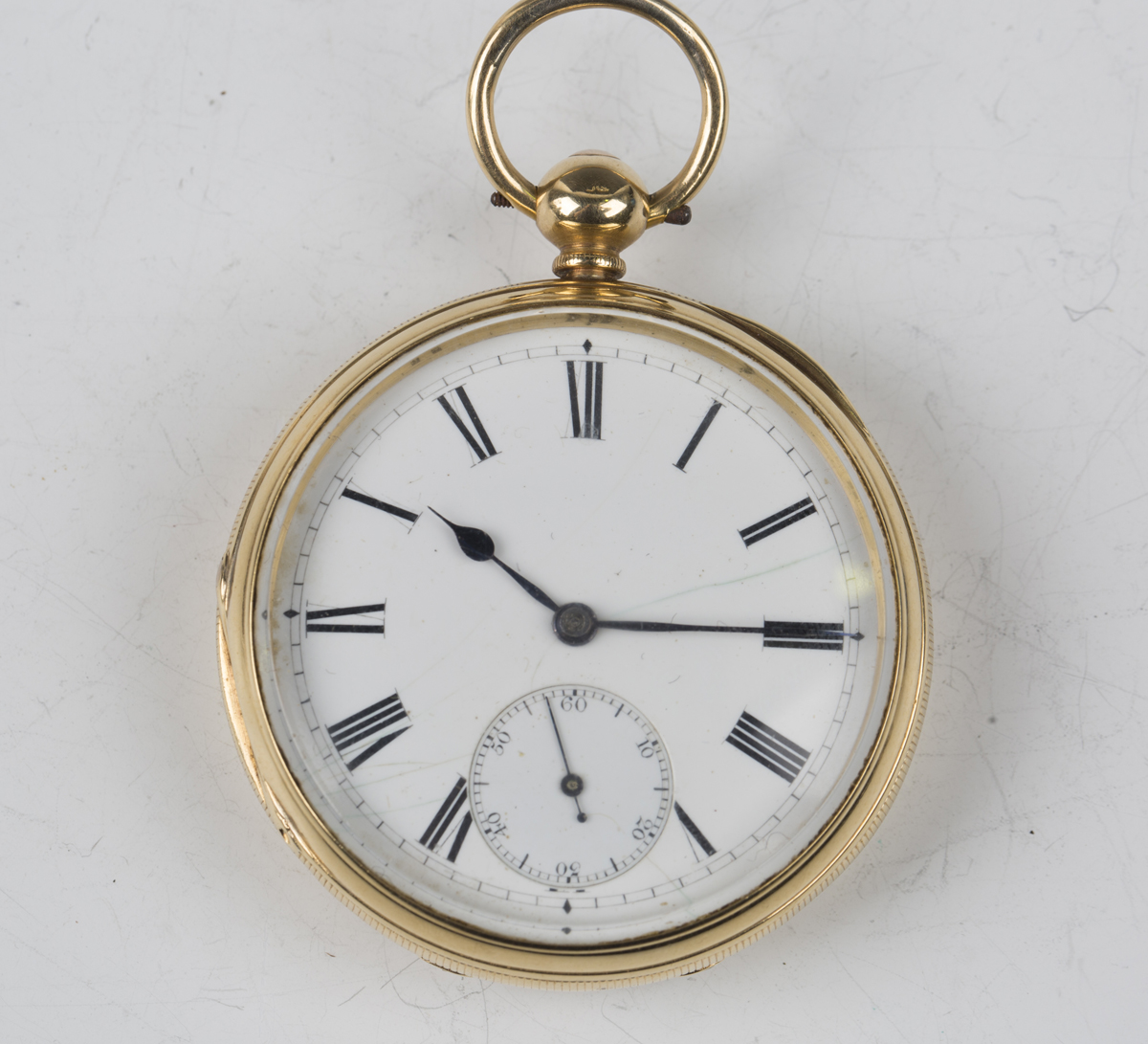 An 18ct gold cased open-faced gentleman's pocket watch, the gilt movement detailed 'James Poole & Co