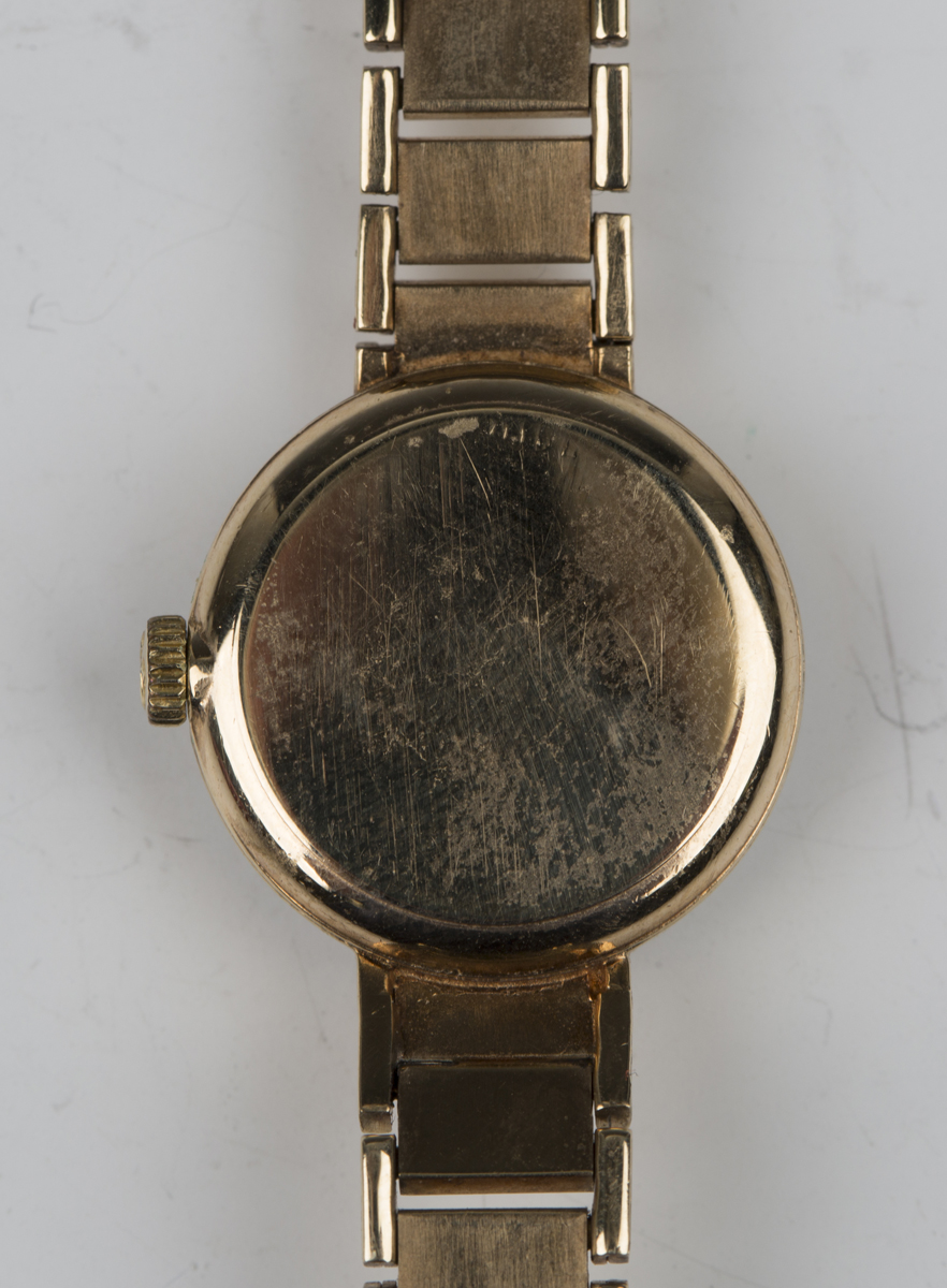 An Omega 9ct gold lady's bracelet wristwatch, the signed movement numbered '22441009', the signed - Image 5 of 7