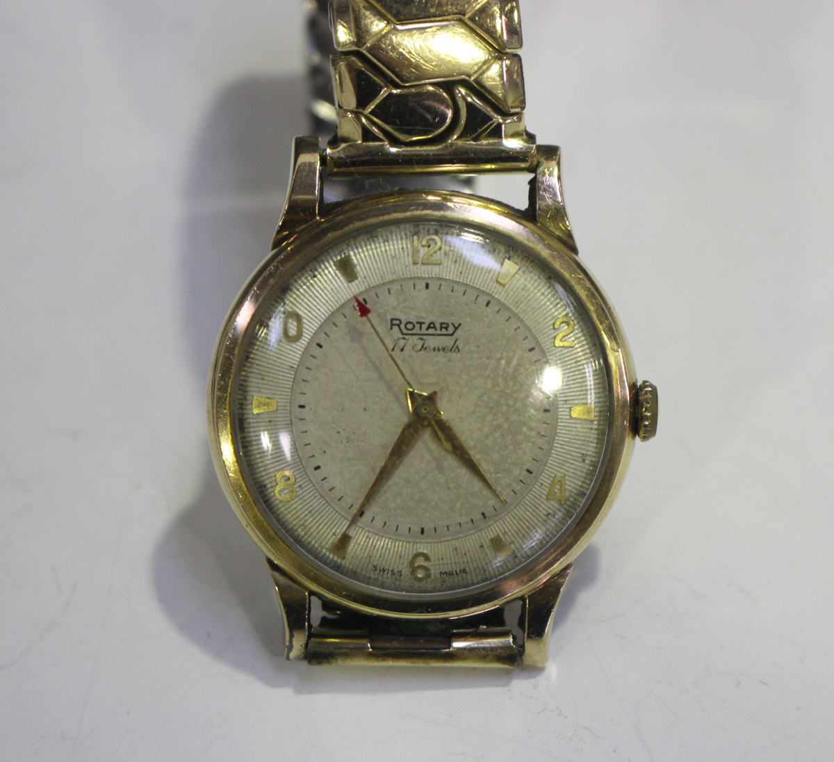 A Rotary 9ct gold circular cased gentleman's wristwatch with jewelled lever movement, the silvered - Image 8 of 8