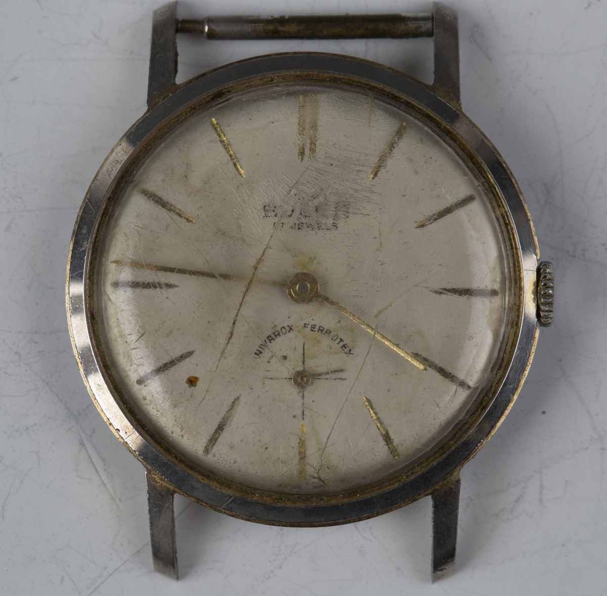 A J.W. Benson, London, 9ct gold cushion shape cased gentleman's wristwatch, the signed enamelled - Image 3 of 9