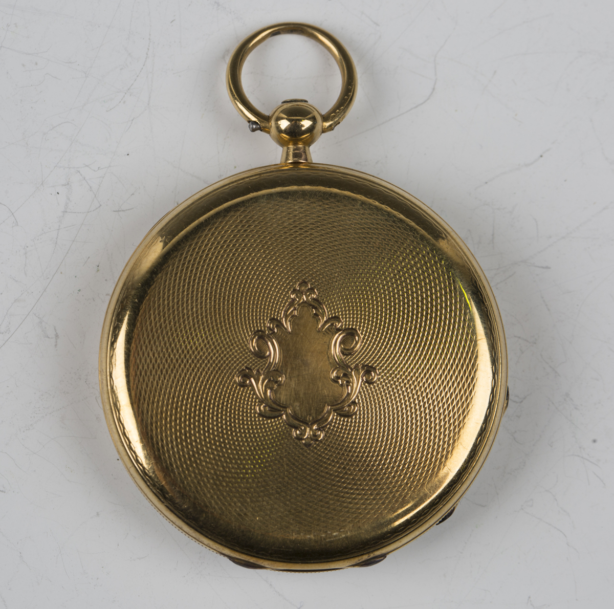 A Vacheron & Constantin gold cased keywind open-faced lady's fob watch with signed gilt jewelled - Image 4 of 6