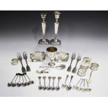 A set of four Victorian silver Fiddle pattern table forks, London 1843 by Joseph & Albert Savory, an